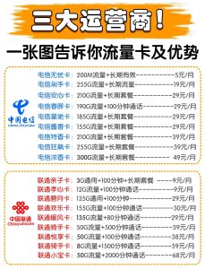 廣西流量卡,三大運營商套餐對比+辦理指南-赫茲號卡網