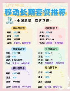 四川移動純流量卡推薦套餐有哪些類型,中國移動2025必選套餐TOP榜-赫茲號卡網