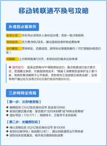 聯通號碼轉移動卡不換號全攻略（附操作清單）-赫茲號卡網